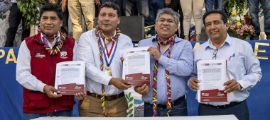 En Cusco: Distrito de Huayopata, tendra sistema de riego millonario ejecutado por el Gore - Cusco.